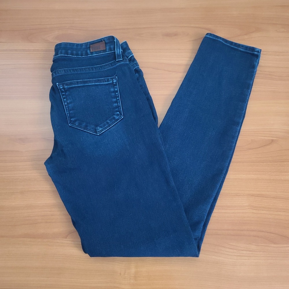 Paige Verdugo Mid Rise‎ Ultra Skinny Designer Denim Jeans Women Sz 29 Blue